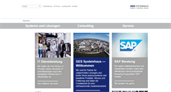 Desktop Screenshot of ges-systemhaus.de