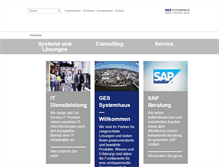 Tablet Screenshot of ges-systemhaus.de
